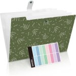 A4 a4 file folder with 5 compartments document organiser flower storage administrative paper school supply ...