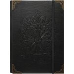 A5 cahier a 6 anneaux pour femmes et hommes, journal a couverture rigide en cuir pu, boussole vintage ...