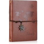 A5 carnet de notes blanc cahier de voyage diary notebook croquis dessin rechargeable  carte du monde  ...