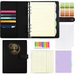 A5 classeur a anneaux, couverture en pu avec motif sun tree of life en relief sur feuille, carnet avec ...