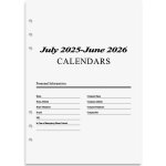 A5 refill papier ligne daily planner refills 6 trous a5 papier rechargeable 170 feuilles 14 x 20, 5 cm ...