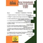 Ab� - revue internationale de lettres et de sciences sociales n 5