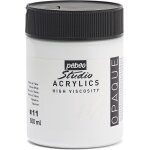 Acrylique fine studio acrylics - peinture acrylique blanc - blanc de titane - 500 ml
