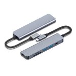 Adaptateur 6 en 1 usb hub c vers usb 3. 0, dock pour macbook pro, accessoires usb - c s�parateur de type ...