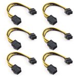 Adaptateur d'alimentation 6 broches a 8 broches, adaptateur d'alimentation de carte graphique vid�o pci ...