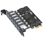 Adaptateur de carte d'extension pci - e usb 3. 0, hub a 7 ports, contrleur externe, carte pci express ...