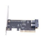 Adaptateur de carte d'extension pci - e8x a u2 sff8639, carte d'extension nvme ssd pci - e a u2 Adaptateur de carte d'extension pci - e8x a u2 sff8639, carte d'extension nvme ssd pci - e a u2