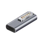 Adaptateur de charge rapide pour macbook air / pro, 20v / 5a, pd, en alliage d'aluminium, led, adaptateur ...