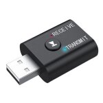 Adaptateur emetteur audio bluetooth 2 en 1, adaptateur audio sans fil hifi avec cble aux 3. 5mm pour ...
