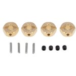 Adaptateur d'extension de moyeu de roue hexagonale en laiton de 12mm pour voiture a chenilles axial scx10 ...