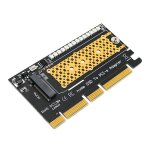 Adaptateur m. 2 nvme ssd vers pci - e 4x / 8x / 16x avec 3528 led flash color� support 2242 / 2260 / ...