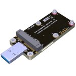 Adaptateur mini - pcie vers usb 3. 0, avec deux emplacements pour carte sim, prise en charge du module ...