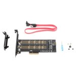 Adaptateur pcie double m. 2 express 2021 x4 a m. 2 m + b key, carte d'extension, convertisseur de contr�leur, ...