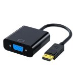 Adaptateur de port d'affichage mle dp a vga femelle, convertisseur de cble pour projecteur dtv hdvd, ...