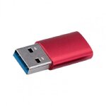 Adaptateur portable universel de type c femelle a usb 3. 1 m�le en alliage d'aluminium, mini convertisseur ...