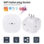 Adaptateur de prise intelligente wifi, commande vocale, moniteur d'�nergie, minuterie, pour alexa, google ...