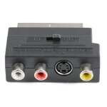 Adaptateur scart av bloc a 3 rca phono s - vid�o composite pour enregistreur dvd avec commutateur entr�e ...