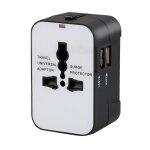 Adaptateur secteur international, prise d'alimentation de voyage, adaptateur pour usa, royaume - uni, ...