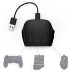 Adaptateur de souris pour ps3 / ps4 / xboxone / xbox360, convertisseur de clavier a poign�e filaire pour ...