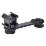 Adaptateur de support d'extension universel triple cold pour lampe vid�o led dslr, stabilisateur de cardan ...