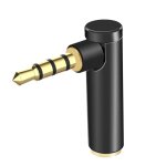 Adaptateur de tte mle a femelle, coude a 90 degrs, coude a angle droit de 3. 5mm, convertisseur audio ...