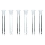 Adaptateur de tube en verre scientifique transparent (3. 5 pouces), tige de 18mm par 14mm d'paisseur, ...
