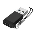 Adaptateur usb 3. 0 m�le vers type - c femelle, support double face, transfert de donn�es de charge 10gbps, ...