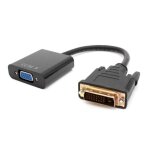 Adaptateur vid�o dvi - d 24 broches m�le vers vga femelle, c�ble convertisseur pour pc hdtv