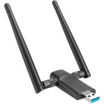 Adaptateur wifi usb sans fil, carte r�seau double bande, 5dbi, 1200 / 5. 8ghz, 2. 4 mbps, pour ordinateur ...