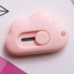 Adorable mini cutter en forme de nuage color� pour couper le papier, petit couteau portable utilitaire, ...