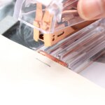 Ages or rose haute qualit en plastique transparent agrafeuse bureau etude reliure sous - vente