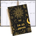 Agenda 2024 2025 semainier - spirale, 22 x 16, 5cm agenda semainier (septembre 2024 a aot 2025), 100 ...