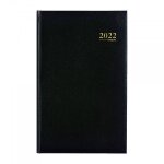 Agenda 2024 brepols saturnus basic 1 jour par page 13 x 20, 8 cm noir