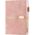 Agenda 2025 - 2026 une page par jour - format a5 - 12 mois par page - agenda journalier et mensuel avec ...