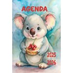 Agenda 2025 - 2026: scolaire koala journalier (une page par jour) septembre a juillet 14, 8 x 21 cm collge ...