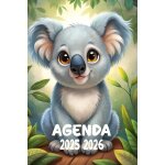 Agenda 2025 - 2026: scolaire koala journalier (une page par jour) septembre a juillet 14, 8 x 21 cm collge ...