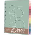 Agenda 2025 2026, agenda scolaire & professionnel, planificateur journalier, hebdo & mensuel, spirale ...