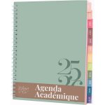 Agenda 2025 2026, agenda scolaire & professionnel, planificateur journalier, hebdo & mensuel, spirale ...