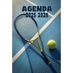 Agenda 2025 - 2026: scolaire tennis journalier (une page par jour) septembre a juillet 14, 8 x 21 cm ...