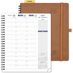 Agenda 2025 2026 semainier a5 22 x 17 cm version franaise - intervalles de 15 minutes, d'aot 2025 a ...