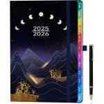 Agenda 2025 - 2026 semainier a5 ¿ planificateur hebdomadaire & mensuel avec onglets, pages en couleur, ...