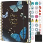 Agenda 2025 2026 semainier spirale de juillet 2025 - juin 2026 (12 mois) a5 agenda scolaire avec autocollants ...