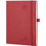 Agenda 2025 2026 semainier vertical 22 x 16, 5cm d'ao�t 2025 a d�c 2026 - 17 mois planner scolaire - ...
