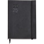 Agenda 2025, agenda annuel 155 x 213 mm, 1 jour par page, couverture souple imitation cuir cousu, papier ...