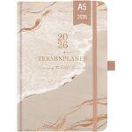 Agenda 2025 ¿ agenda 2025 de janvier 2025 a d�cembre 2025, semainier a5, avec poche int�rieure, fermeture ...