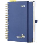 Agenda 2025 journalier 21, 5 x 14, 5 cm - couverture rigide spirale, 1 page par jour a5 agenda, d'jan ...