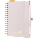 Agenda 2025 journalier 2025 a5, 1 jour par page, 25 spirales, couverture rigide, agenda de rendez - vous ...