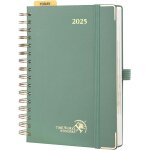 Agenda 2025 journalier 2025 a5, 1 jour par page, 25 spirales, couverture rigide, agenda de rendez - vous ...