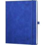 Agenda 2025 semainier et carnet de notes grand 26, 5 x 21, 5 cm - couverture en cuir weekly planner d'jan ...