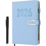 Agenda 2026, a5 agenda scolaire & professionnel 365 jours, planificateur journalier, couverture souple ...
